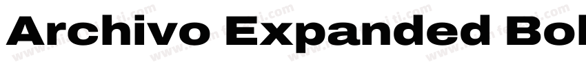 Archivo Expanded Bol字体转换